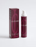 Le Célaire Peptide Ageless Ampé Cream shown with its matching dark burgundy packaging box and pump bottle on a clean white background.