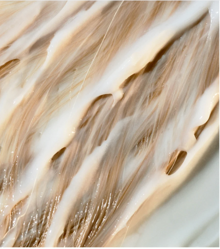Fresh Conditioner Citrus Cocktail nourishing treatment applied to hair for hydration and softness.