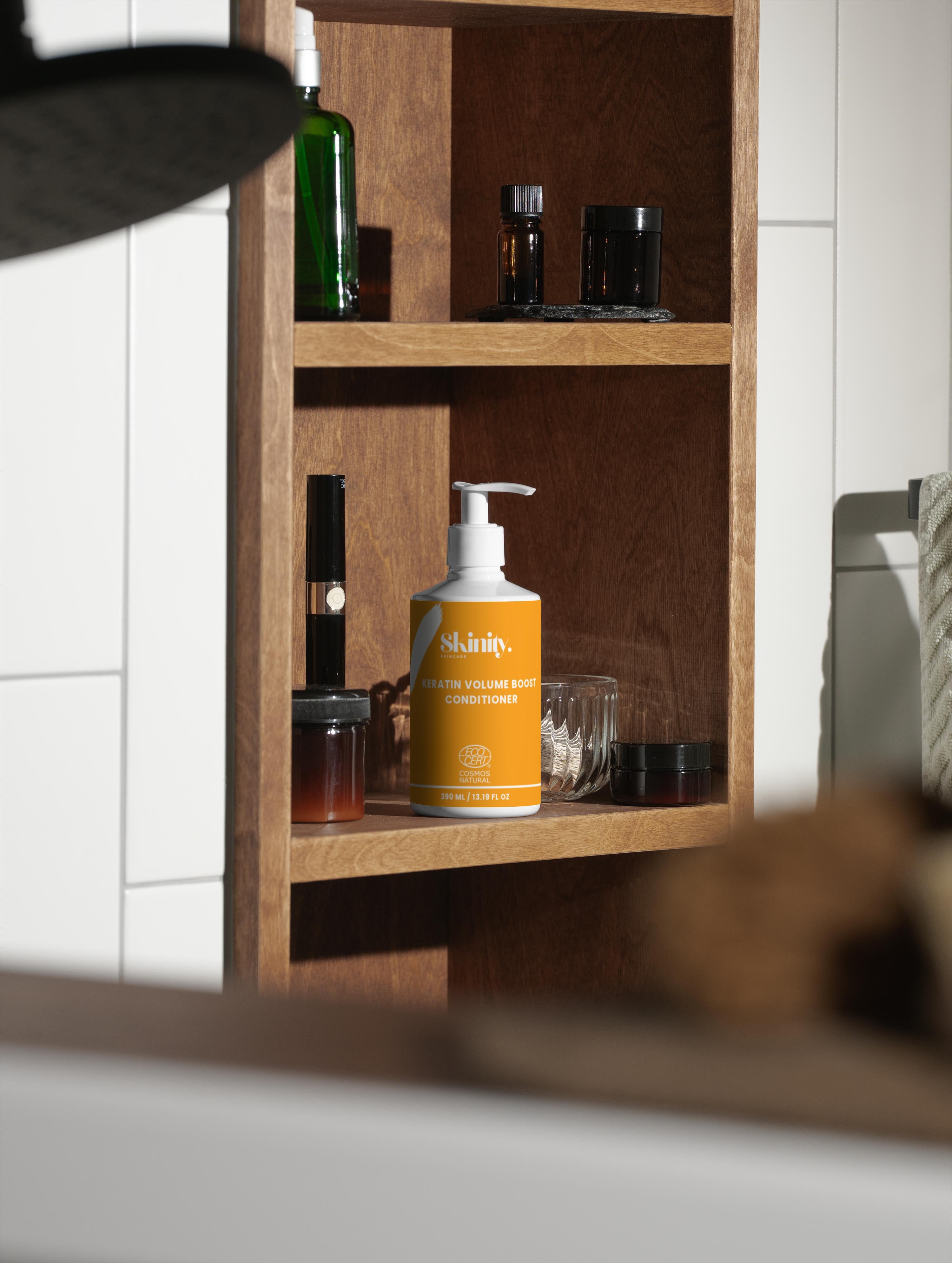 Après-shampooing Volume Kératine Bio pour des Cheveux Plus Épais