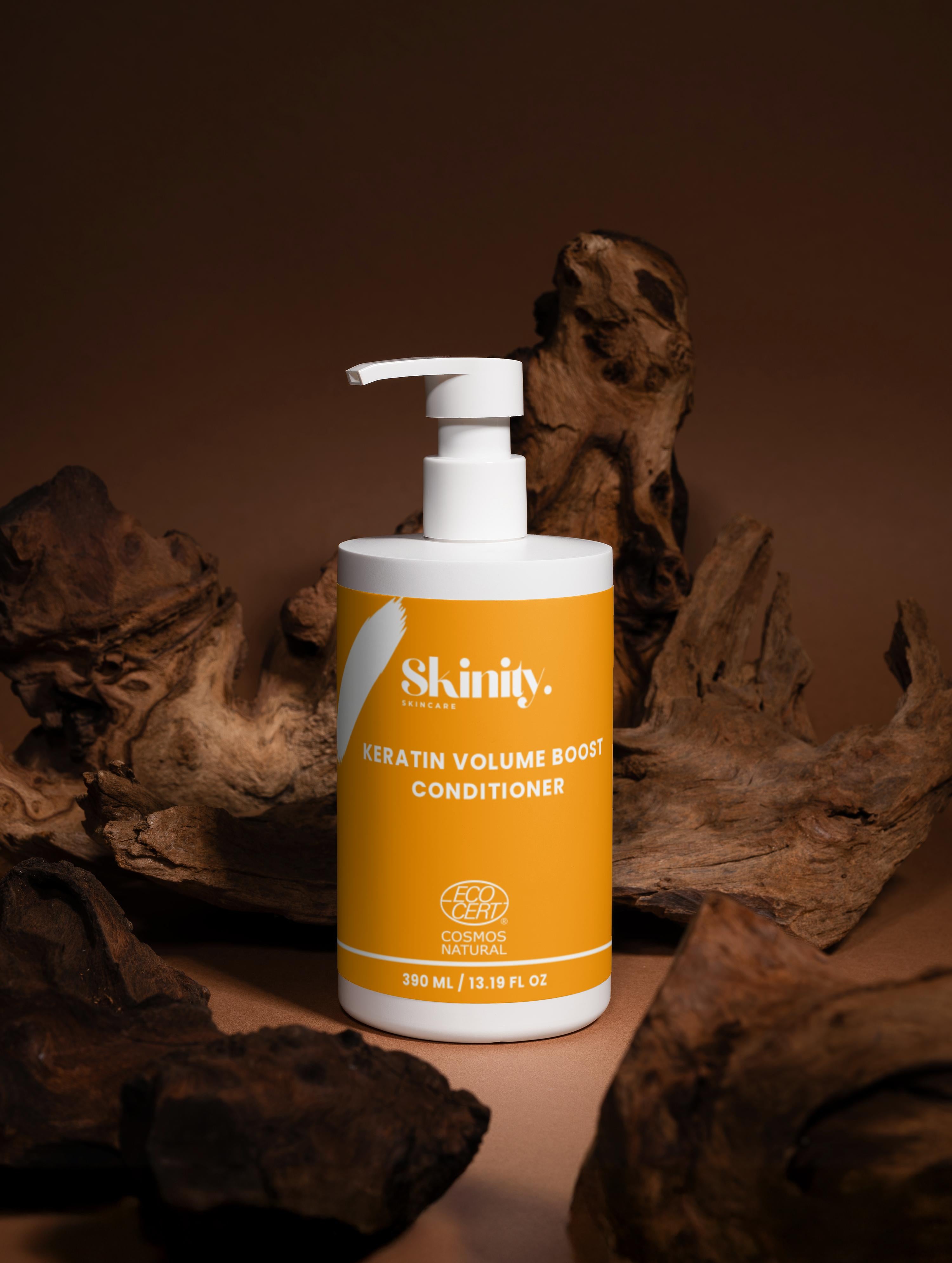 Après-shampooing Volume Kératine Bio pour des Cheveux Plus Épais