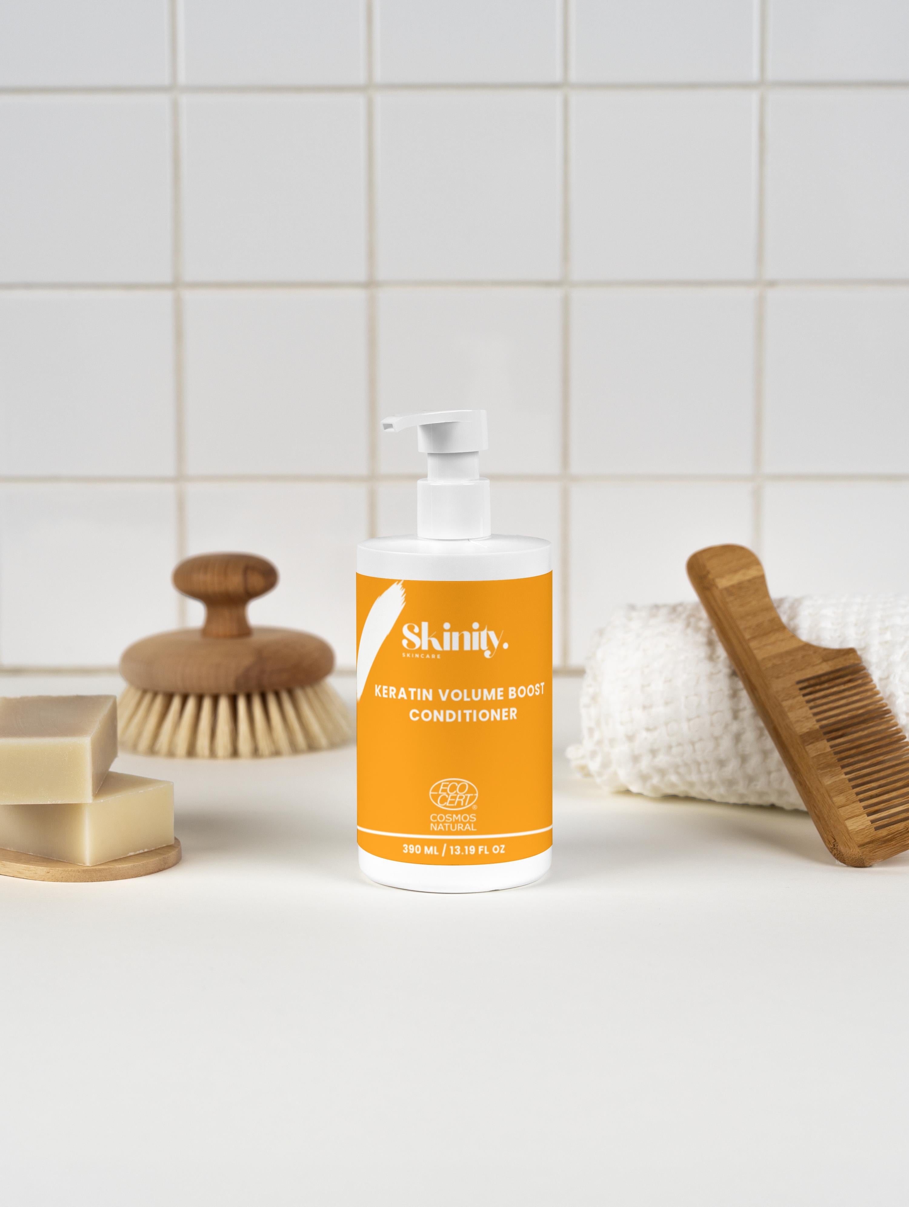 Après-shampooing Volume Kératine Bio pour des Cheveux Plus Épais